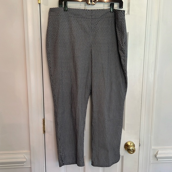 Talbots Women’s Navy Blue White Sailboat‎ Nautical Heritage Pants Size 14 - Picture 13 of 14